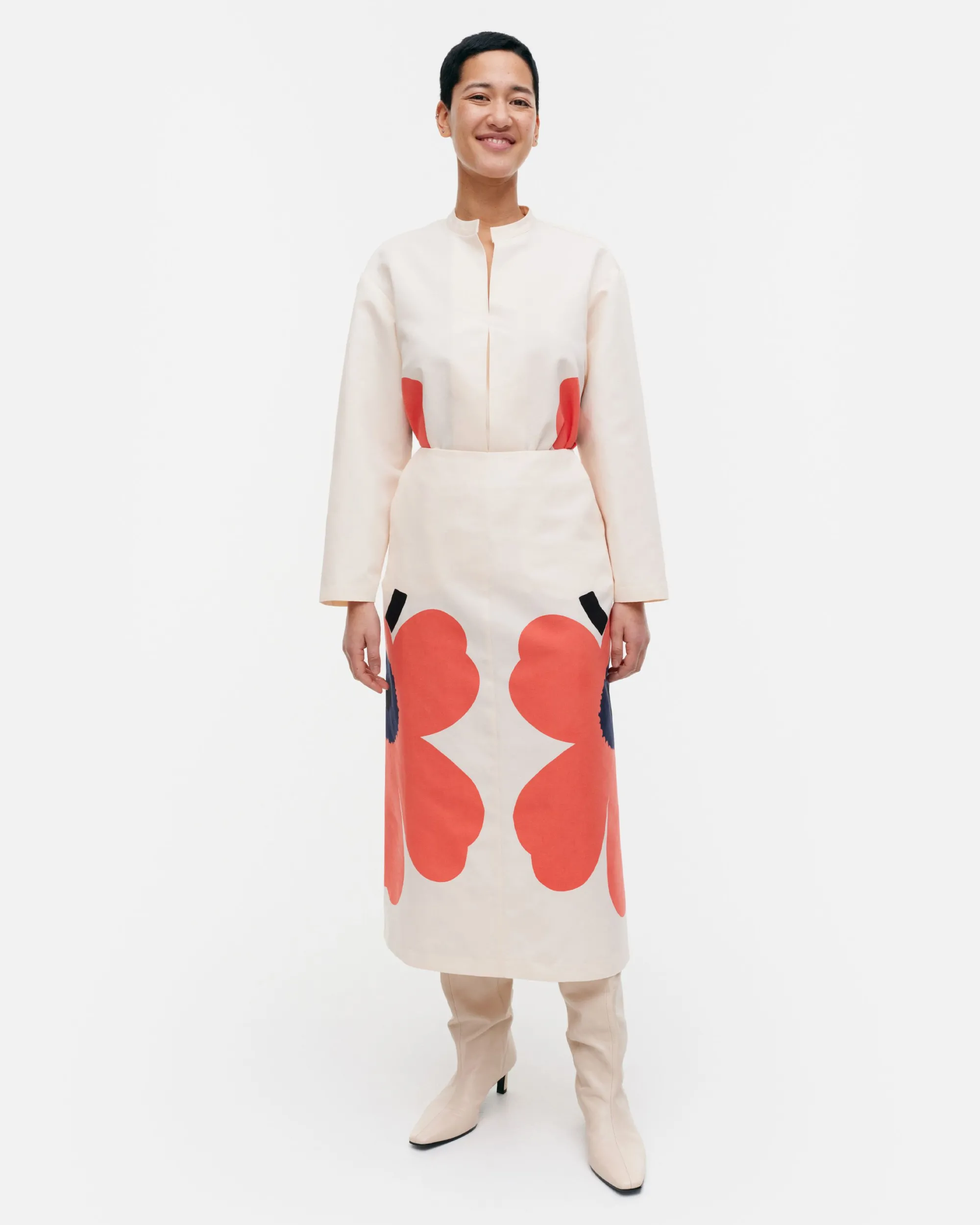 Marimekko Kaksi Heijastus Unikko